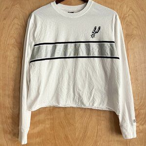 Tailgate San Antonio Spurs Cropped Long Sleeve Tee